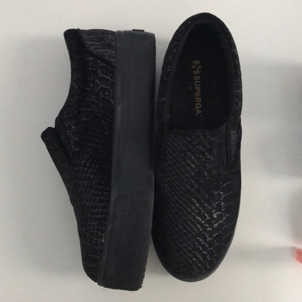 Superga platform slip on